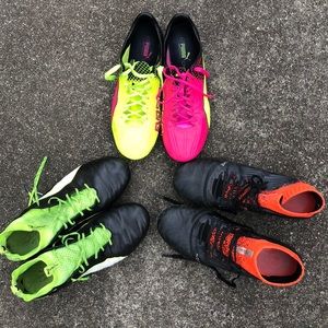 3 pairs of Puma cleats fg